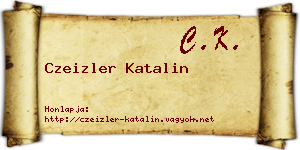 Czeizler Katalin névjegykártya