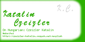 katalin czeizler business card